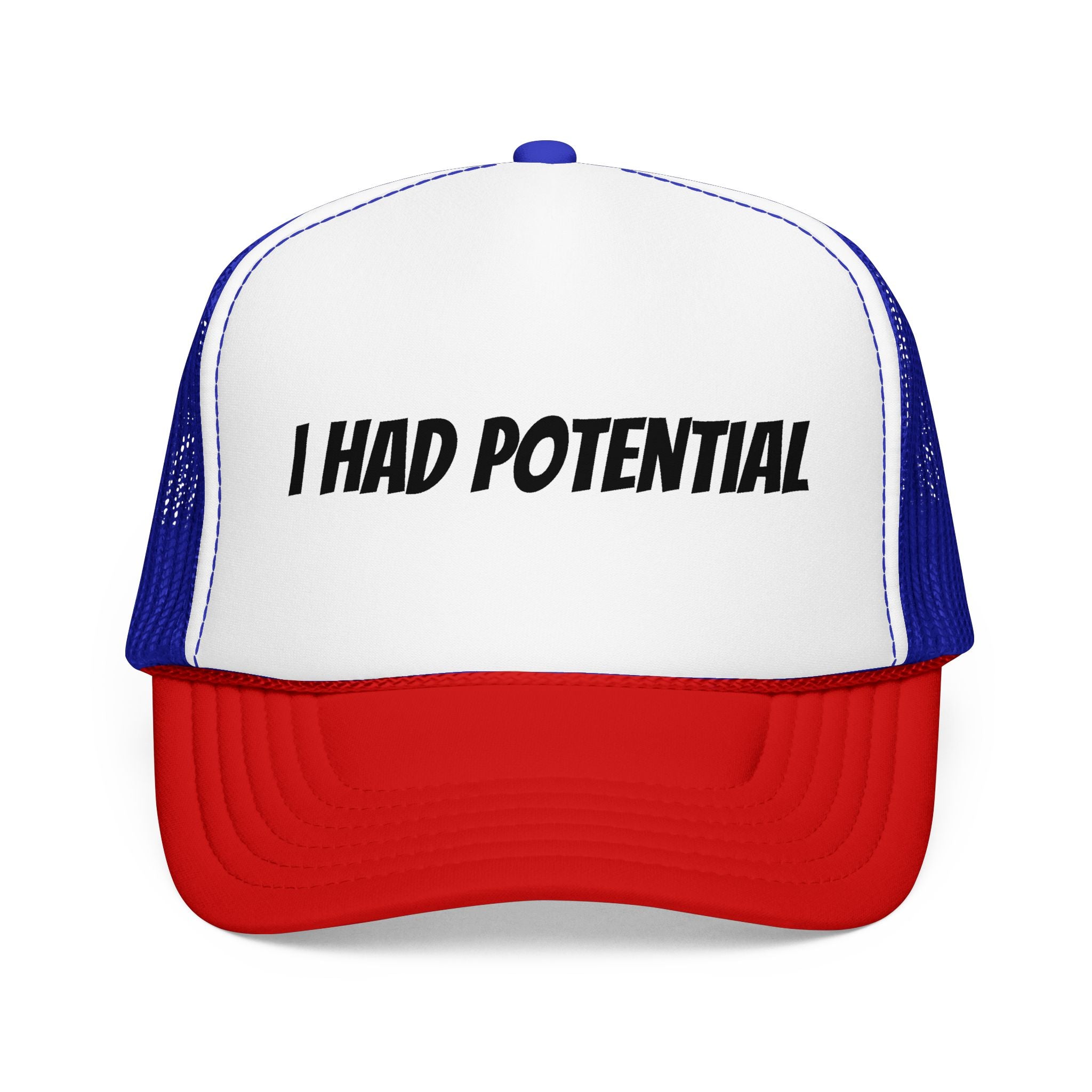 Trucker Hat — 'I Had Potential' Vintage Humorous Foam Cap