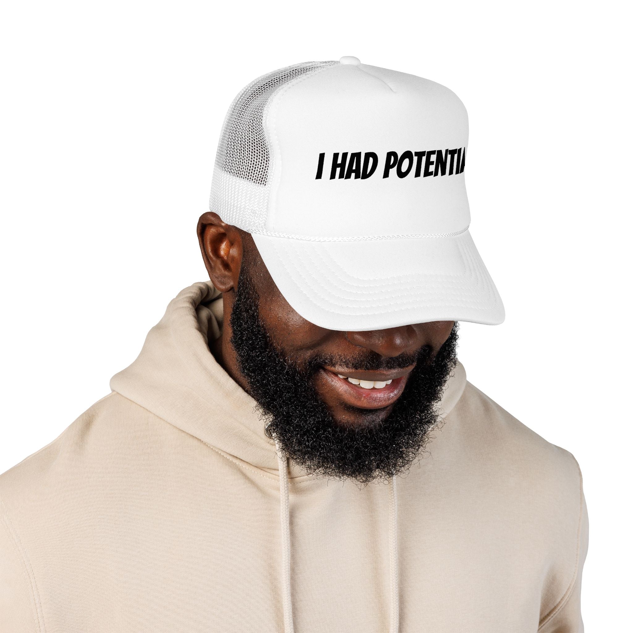 Trucker Hat — 'I Had Potential' Vintage Humorous Foam Cap