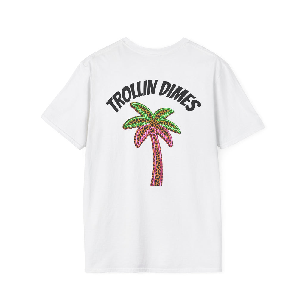 Trollin' Dimes Pink Palms Tee