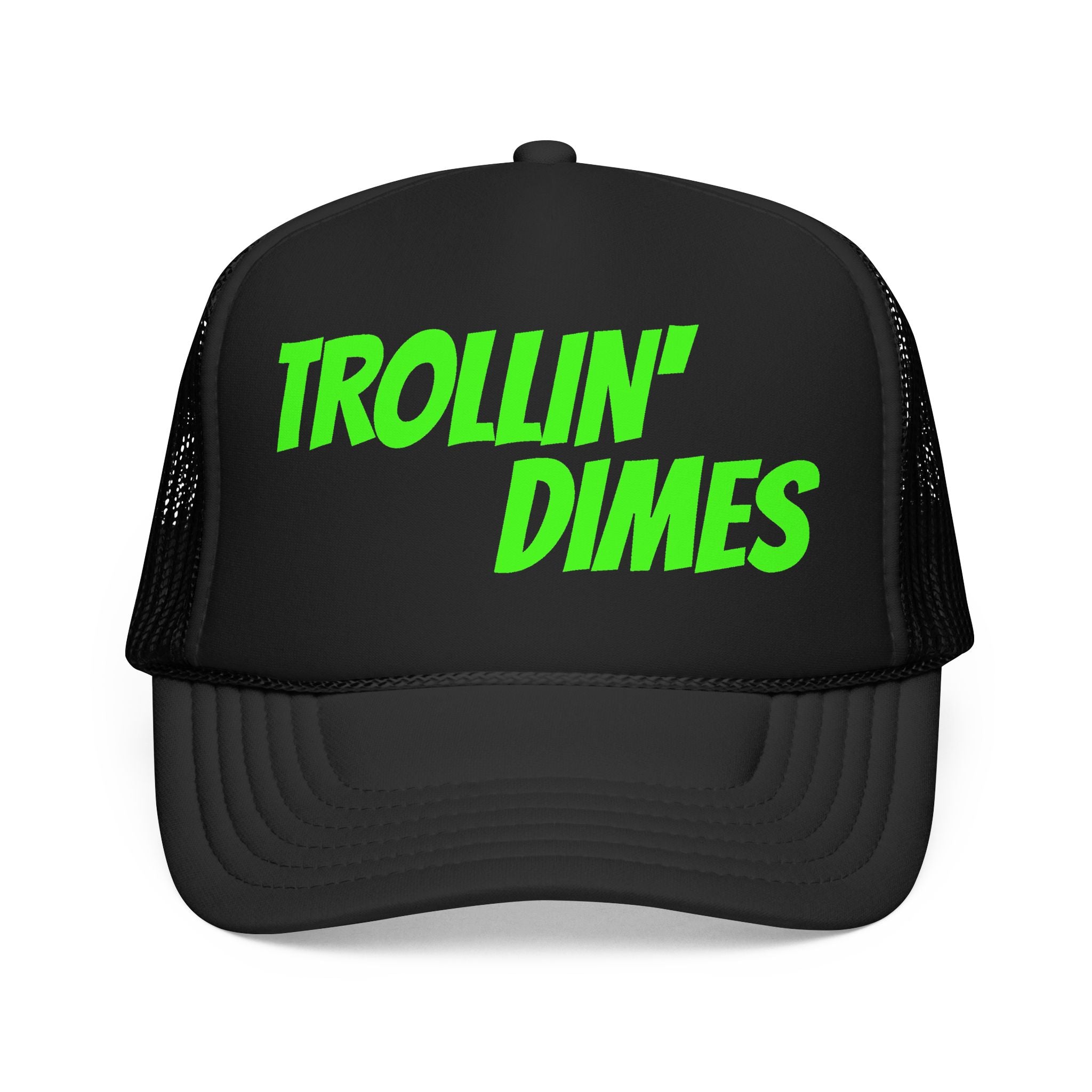 THE LID "Trollin' Dimes" Black Foam Mesh Cap