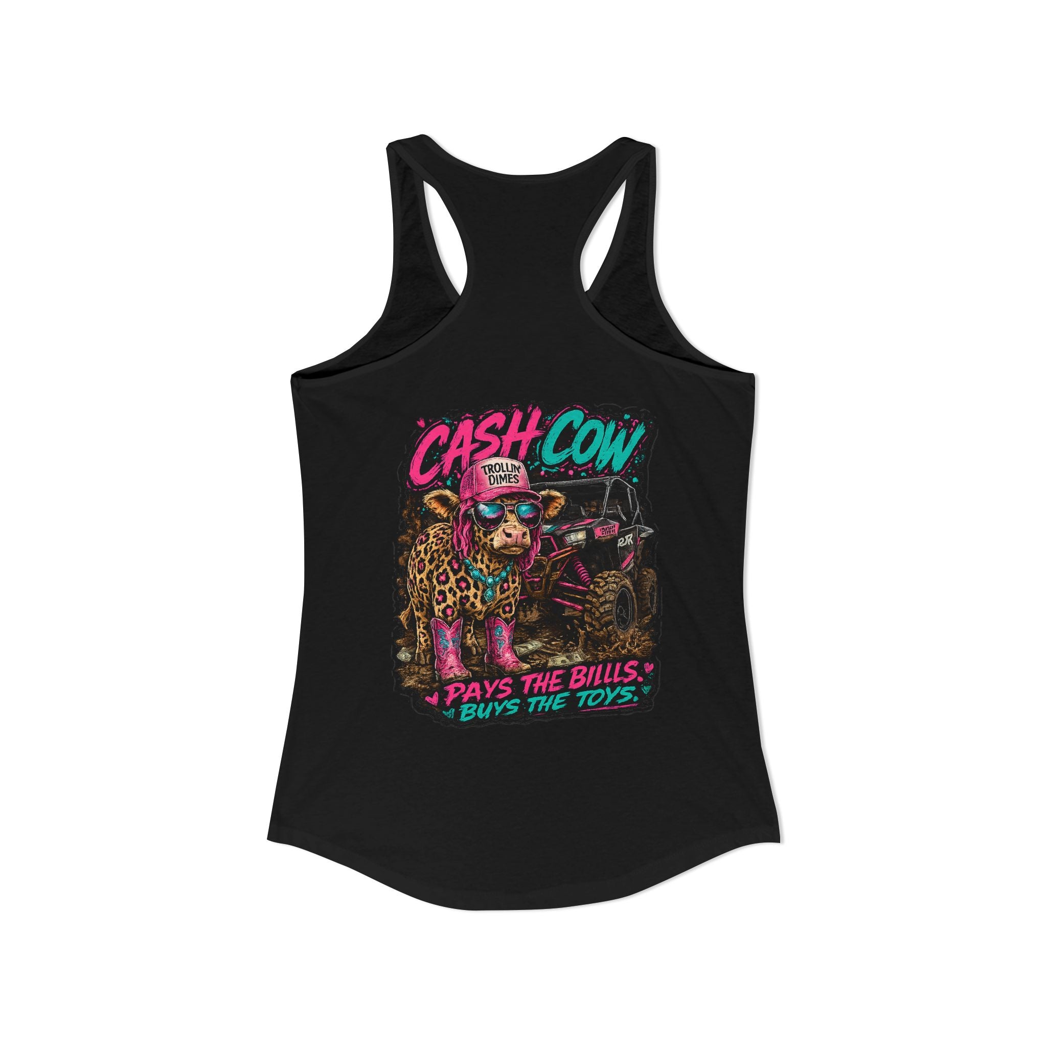 Neon Nights Cash Cow Racerback