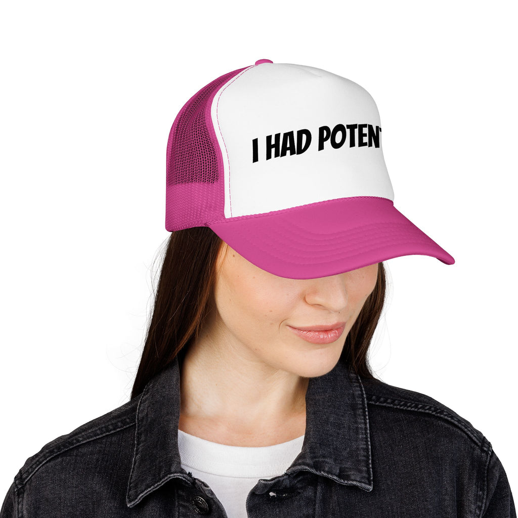 Trucker Hat — 'I Had Potential' Vintage Humorous Foam Cap