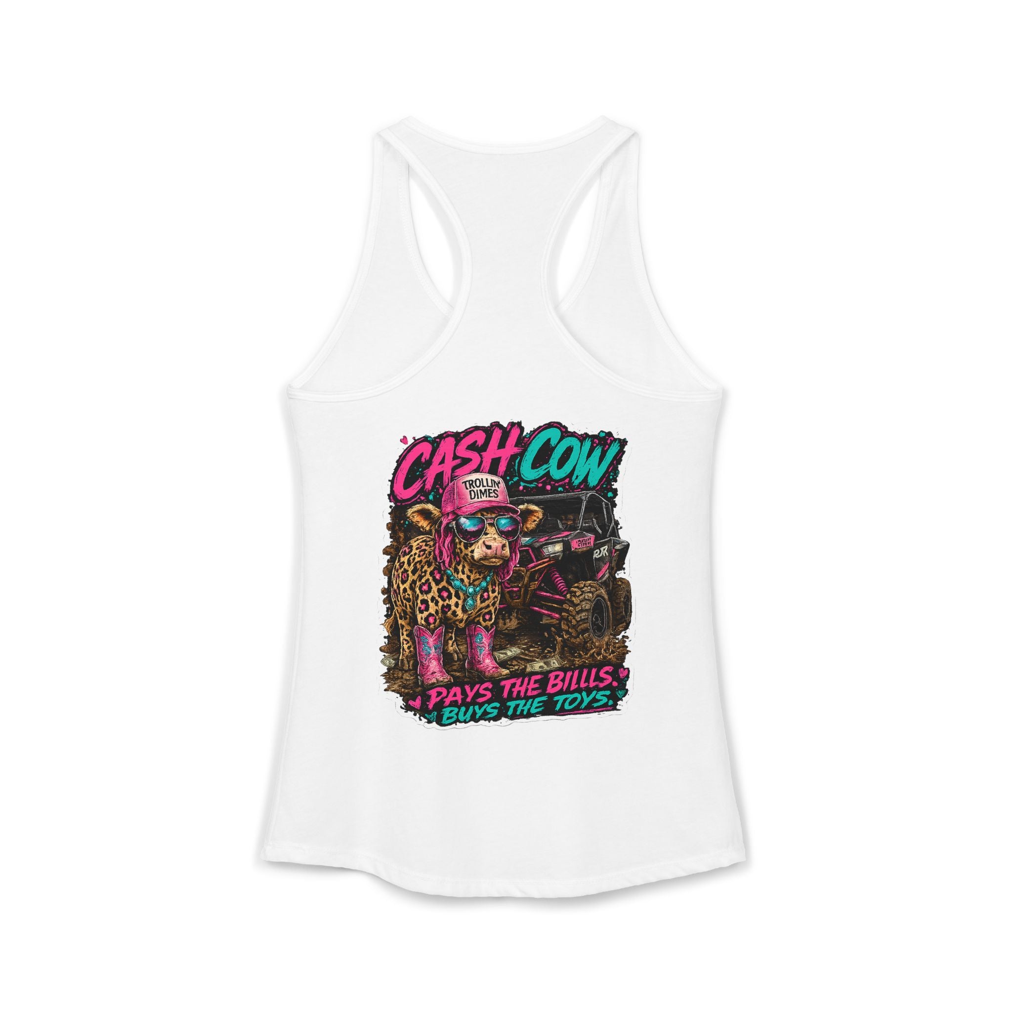 Neon Nights Cash Cow Racerback