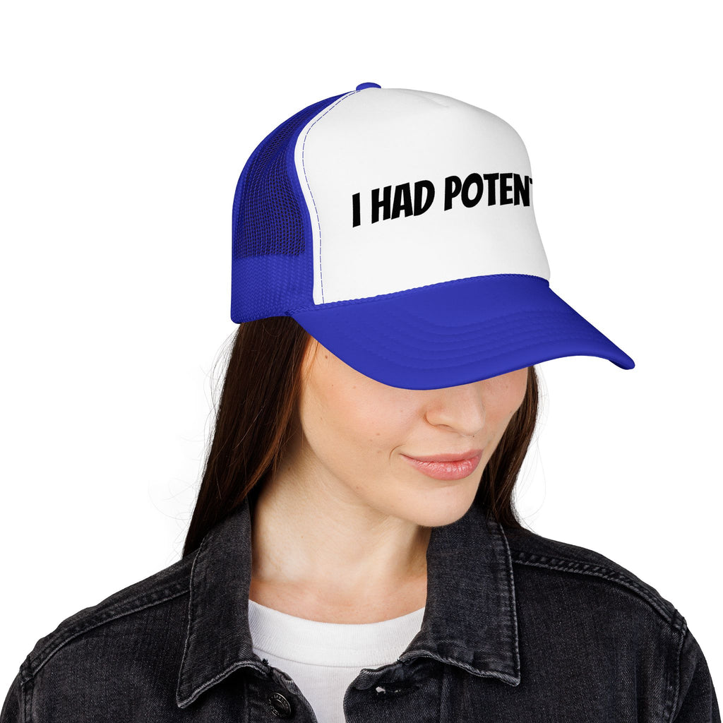 Trucker Hat — 'I Had Potential' Vintage Humorous Foam Cap