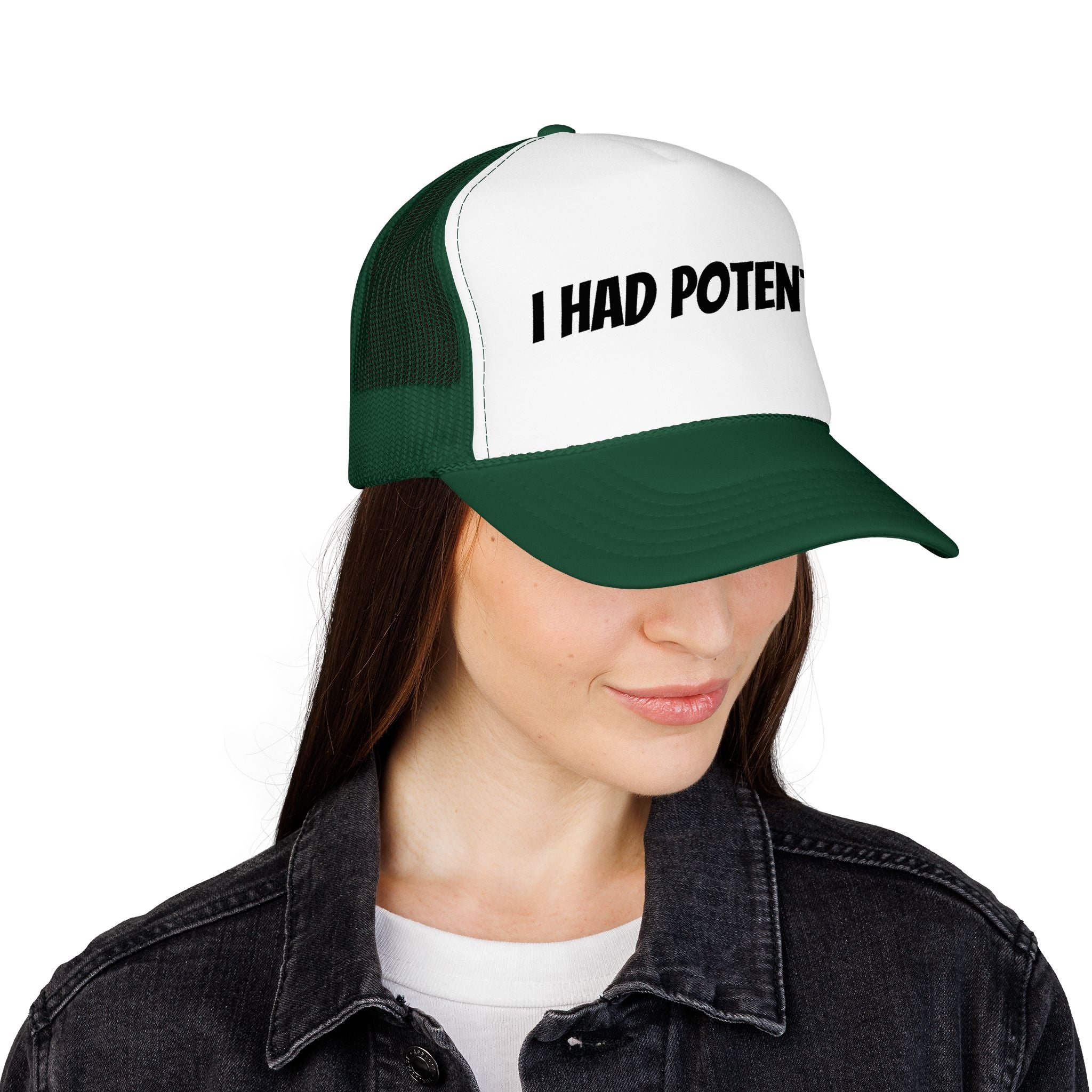 Trucker Hat — 'I Had Potential' Vintage Humorous Foam Cap