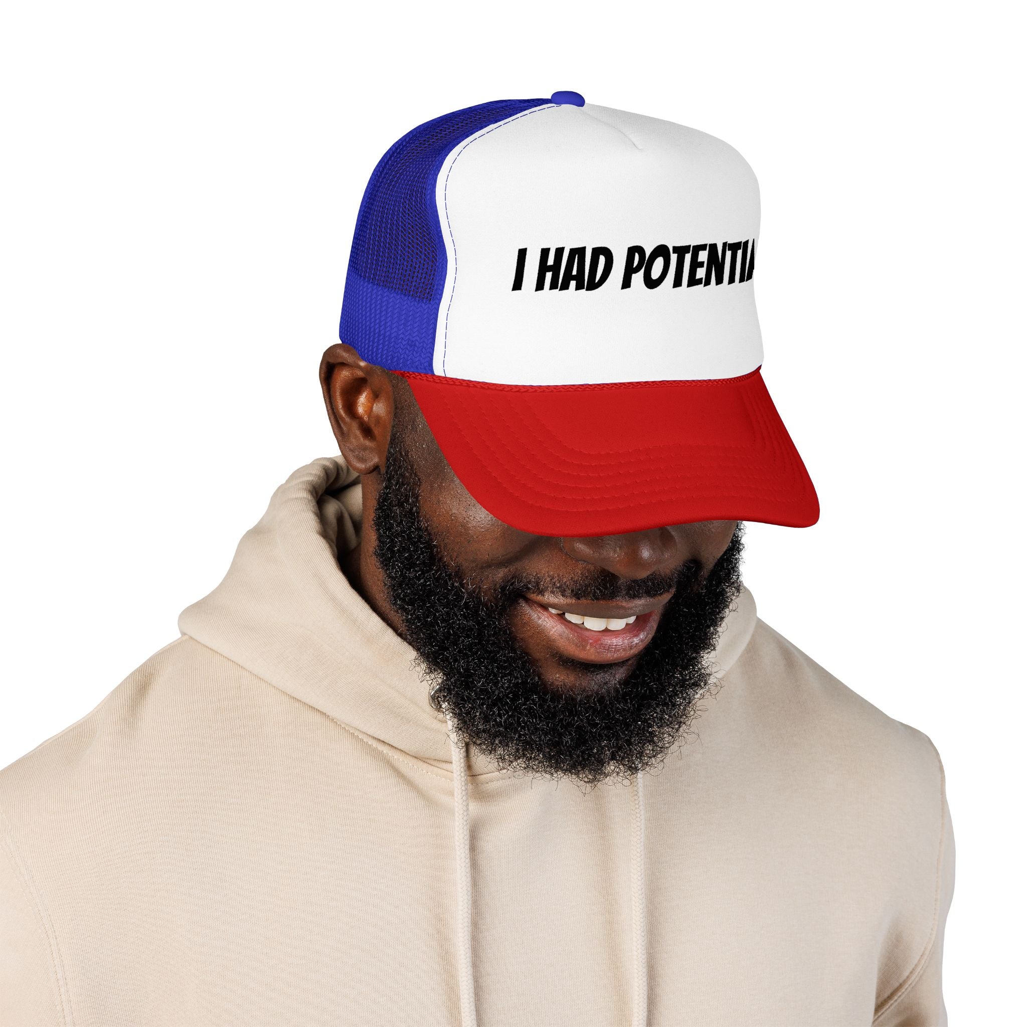 Trucker Hat — 'I Had Potential' Vintage Humorous Foam Cap