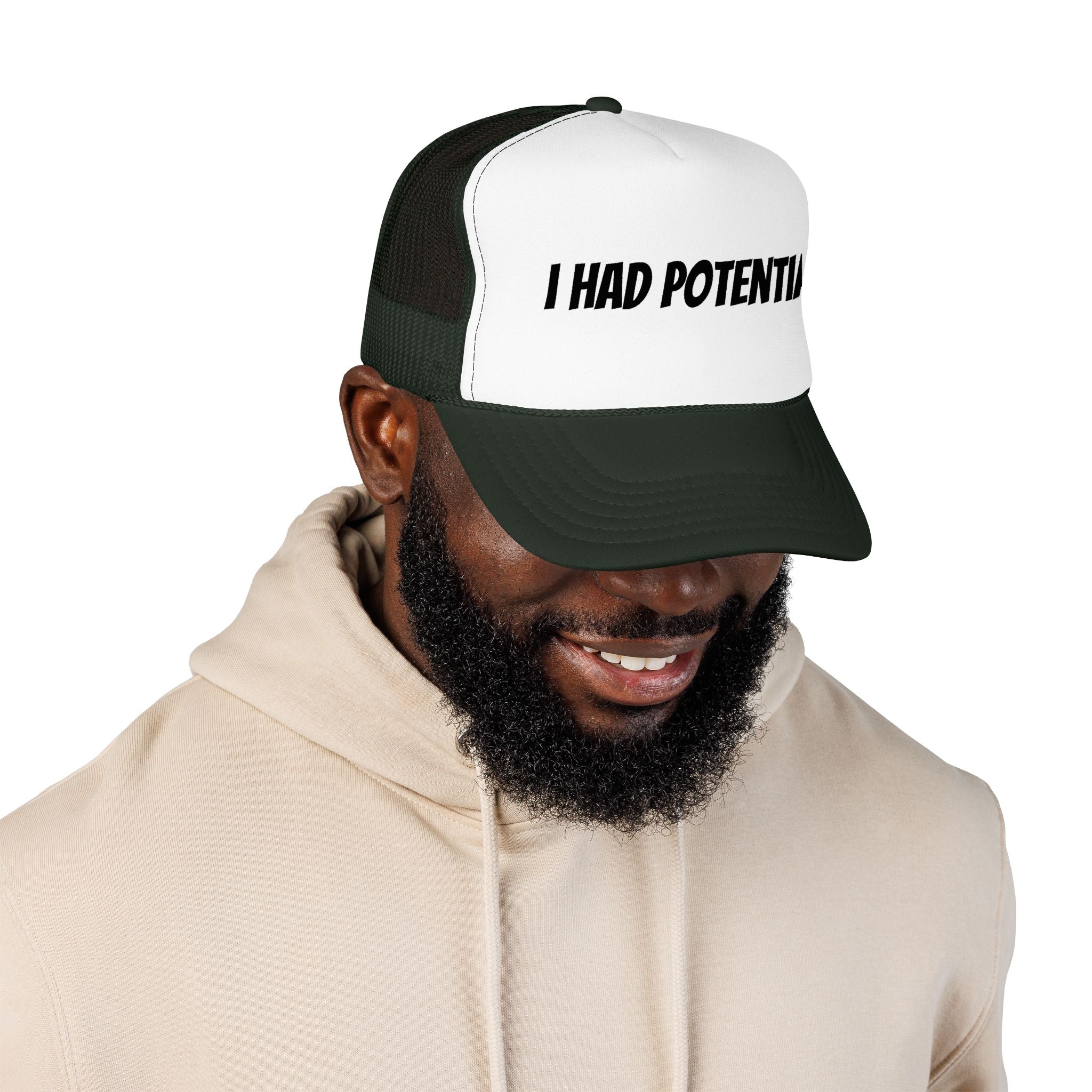 Trucker Hat — 'I Had Potential' Vintage Humorous Foam Cap