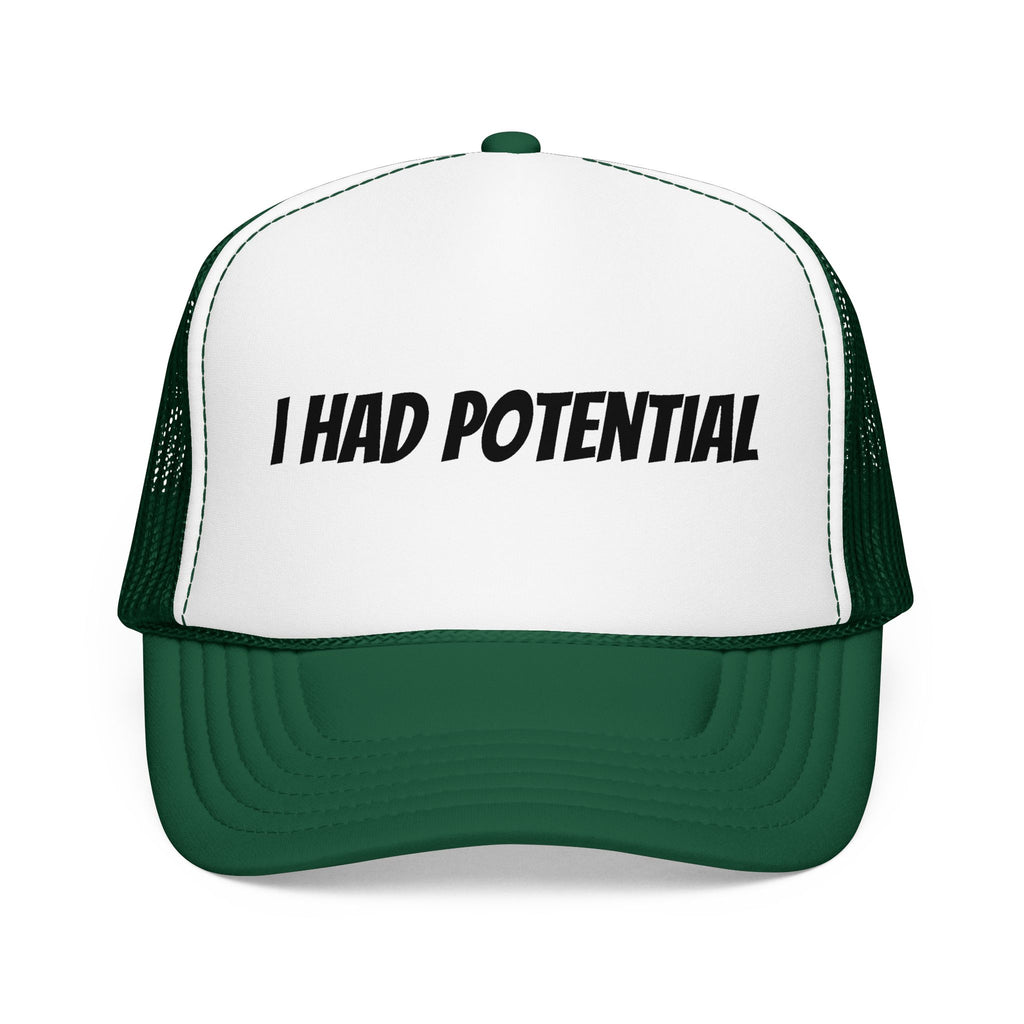 Trucker Hat — 'I Had Potential' Vintage Humorous Foam Cap