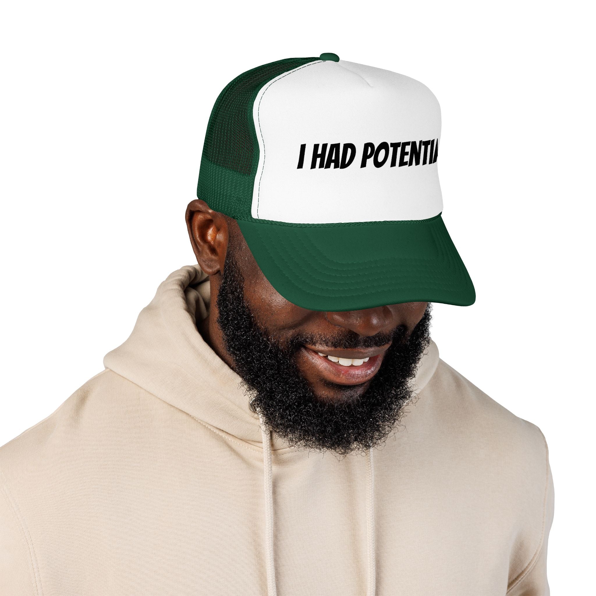 Trucker Hat — 'I Had Potential' Vintage Humorous Foam Cap