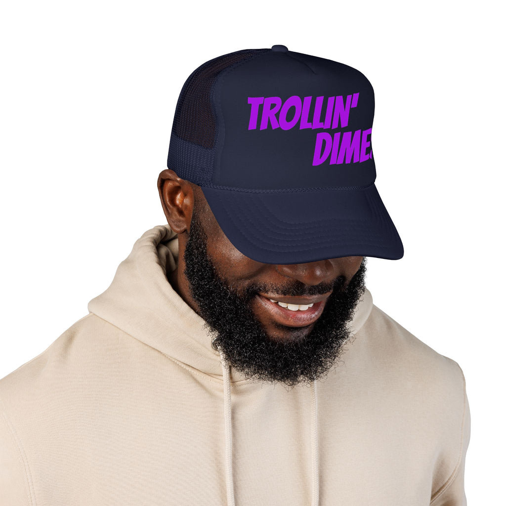 THE LID "Trollin' Dimes" Black Foam Mesh Cap