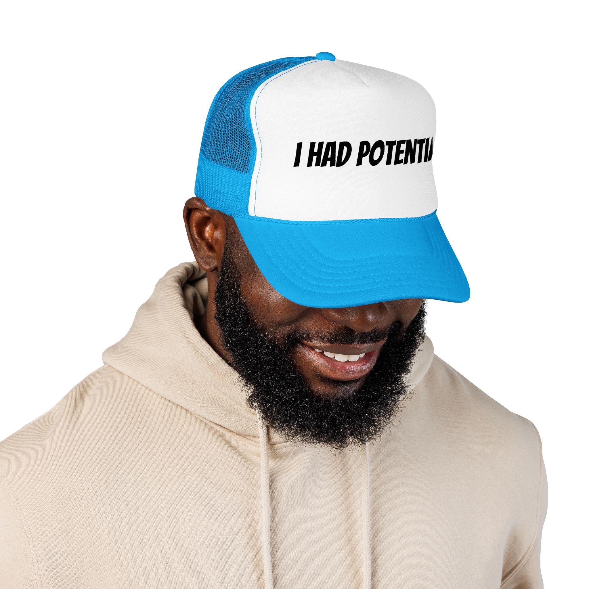 Trucker Hat — 'I Had Potential' Vintage Humorous Foam Cap