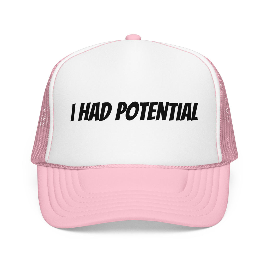 Trucker Hat — 'I Had Potential' Vintage Humorous Foam Cap