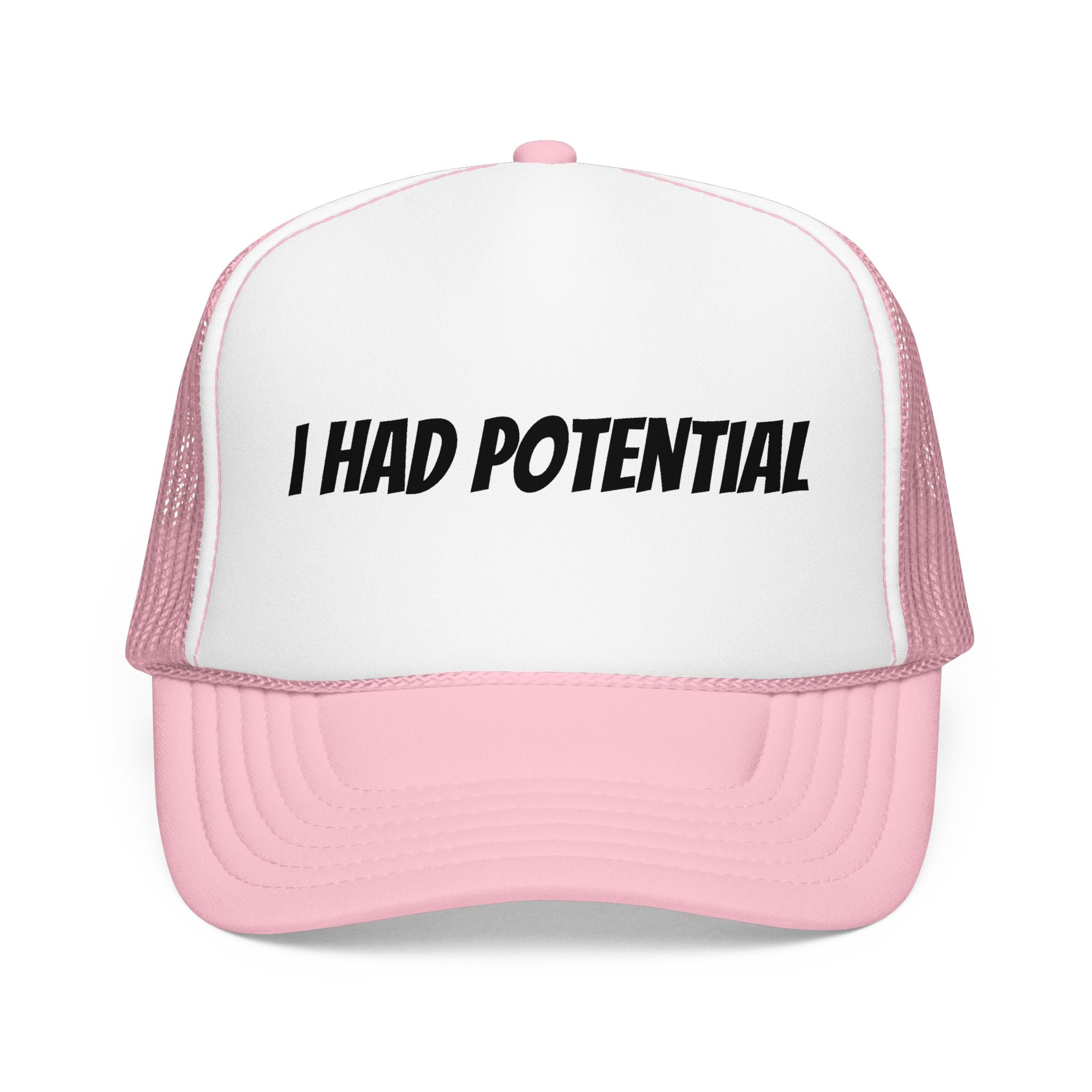 Trucker Hat — 'I Had Potential' Vintage Humorous Foam Cap