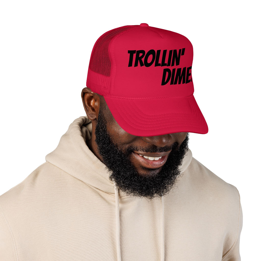 THE LID "Trollin' Dimes" Black Foam Mesh Cap