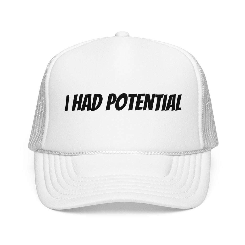 Trucker Hat — 'I Had Potential' Vintage Humorous Foam Cap
