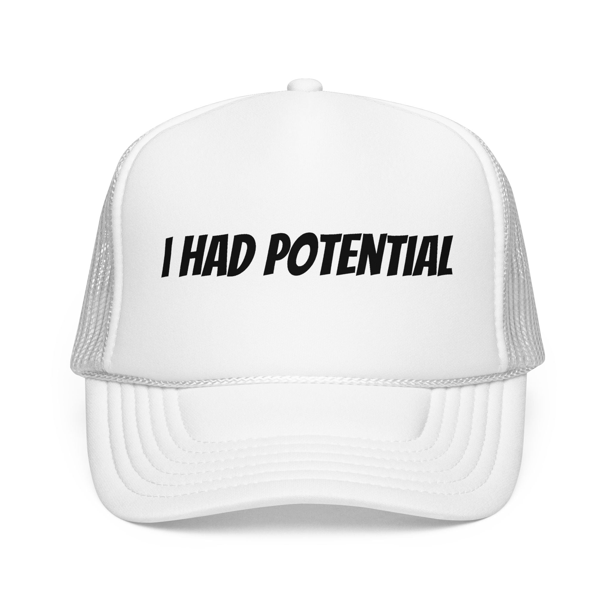 Trucker Hat — 'I Had Potential' Vintage Humorous Foam Cap