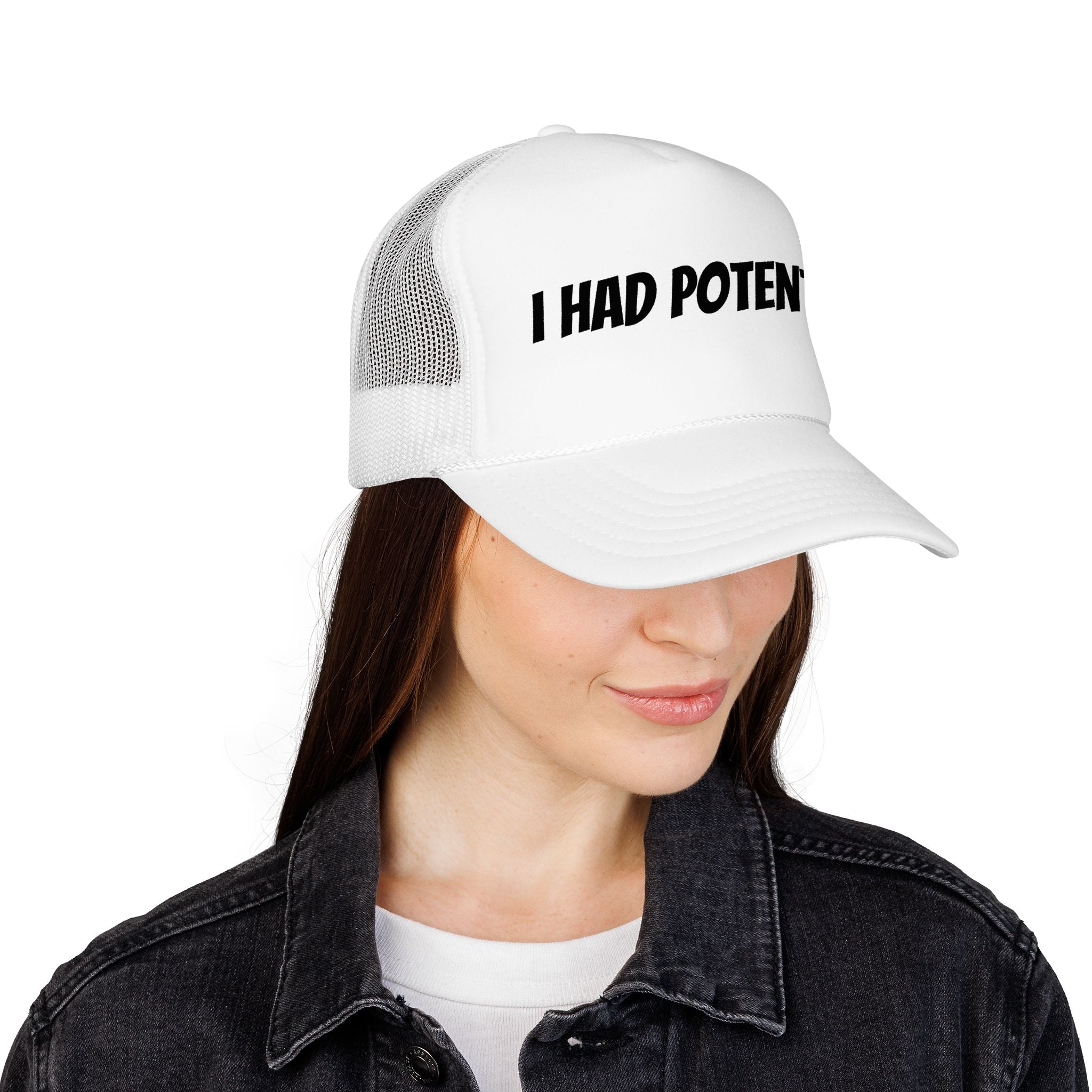 Trucker Hat — 'I Had Potential' Vintage Humorous Foam Cap