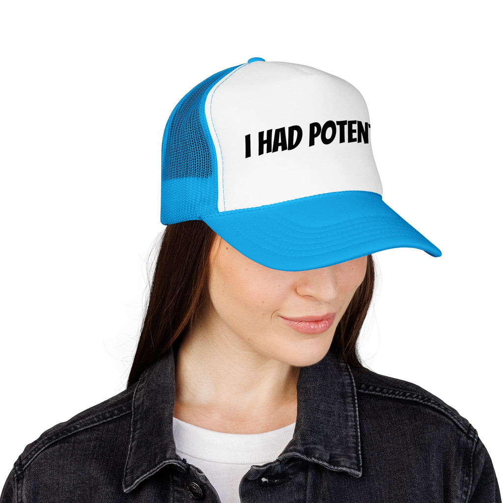 Trucker Hat — 'I Had Potential' Vintage Humorous Foam Cap