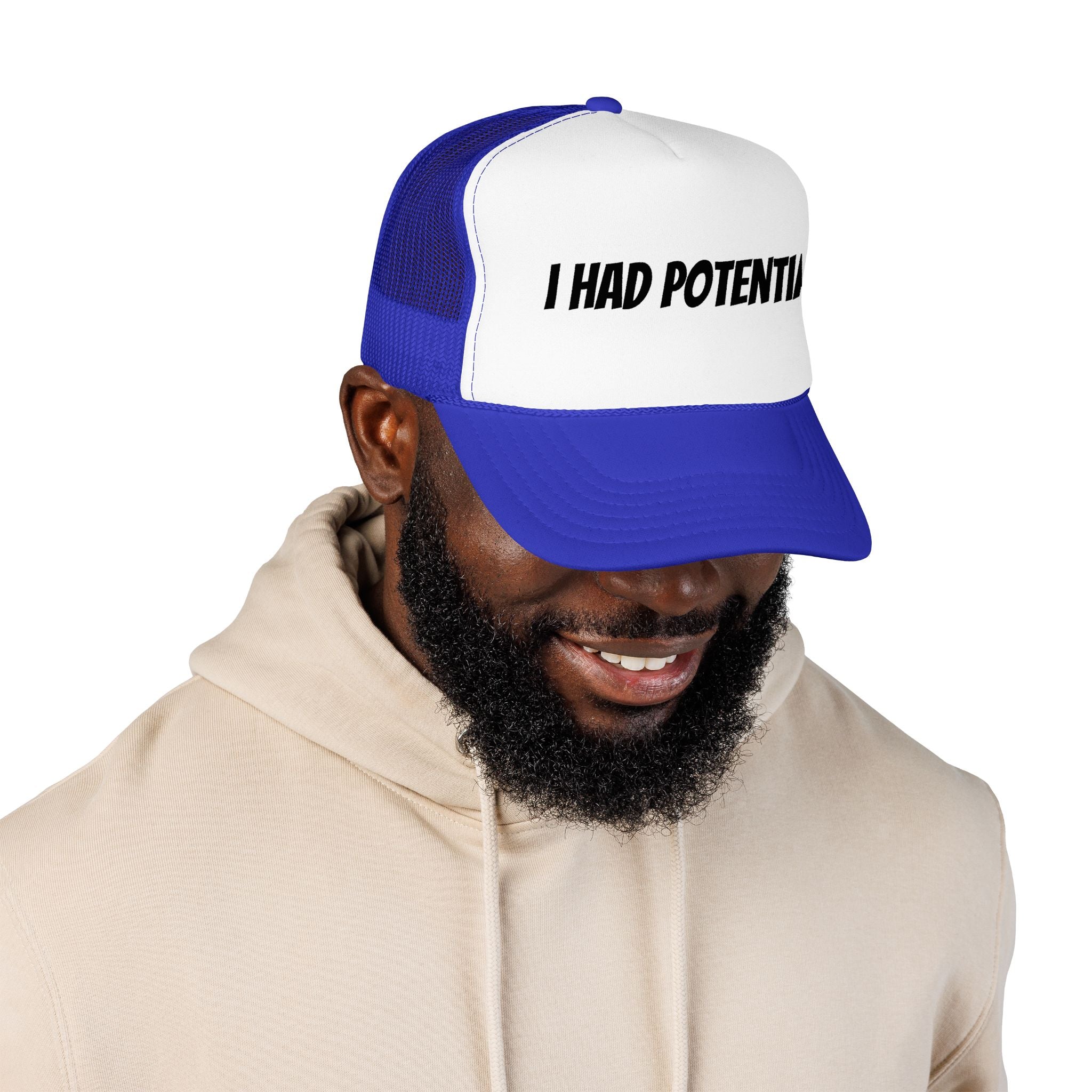 Trucker Hat — 'I Had Potential' Vintage Humorous Foam Cap