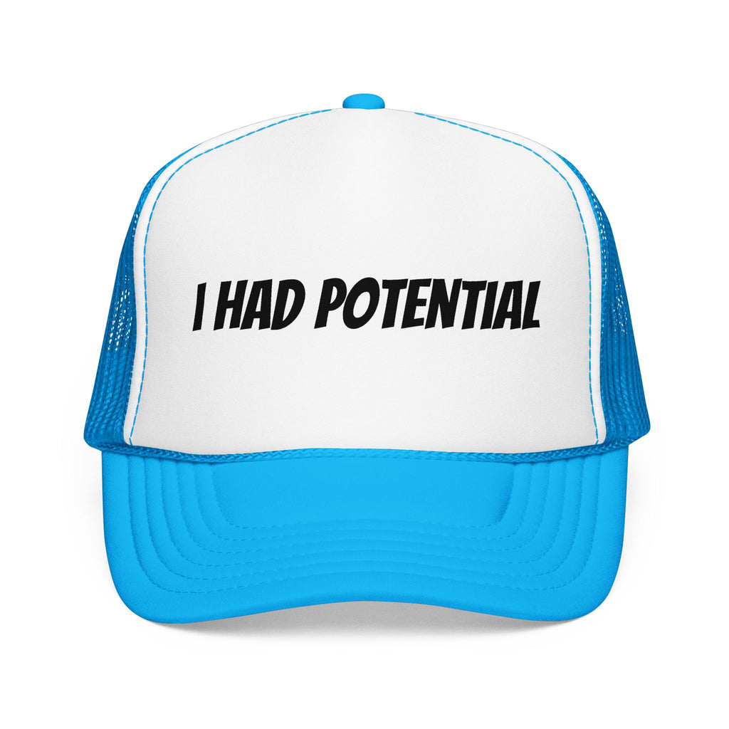 Trucker Hat — 'I Had Potential' Vintage Humorous Foam Cap