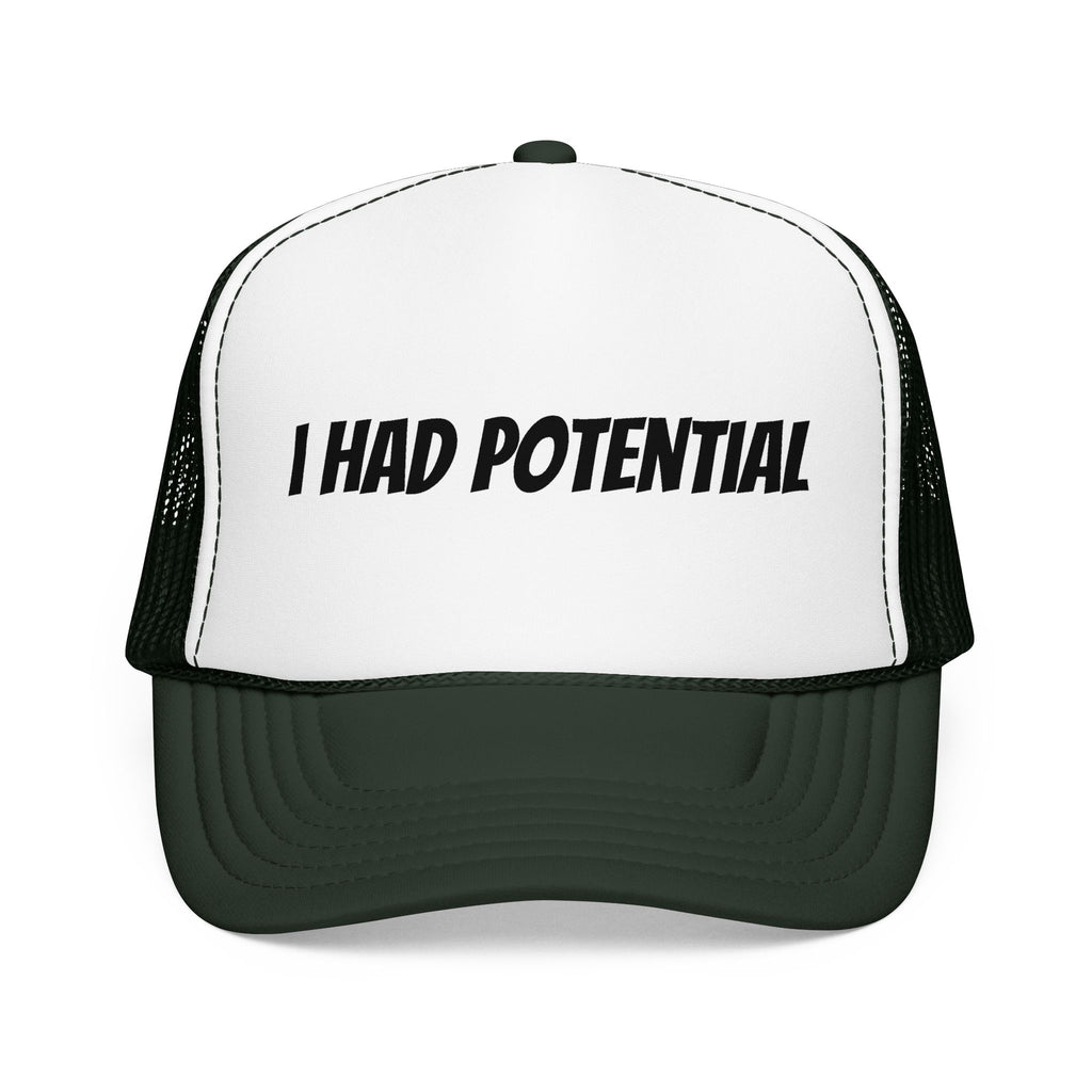 Trucker Hat — 'I Had Potential' Vintage Humorous Foam Cap