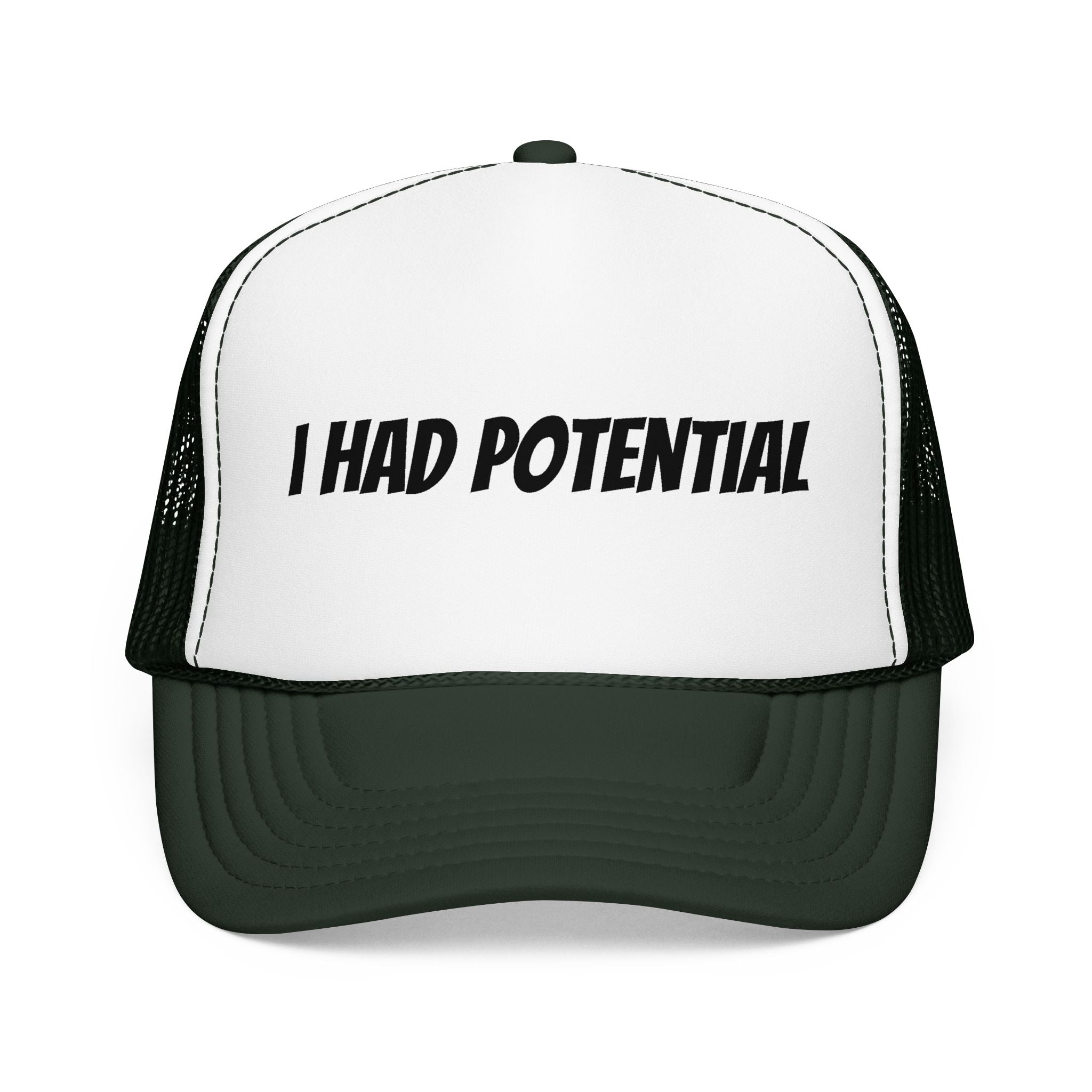 Trucker Hat — 'I Had Potential' Vintage Humorous Foam Cap