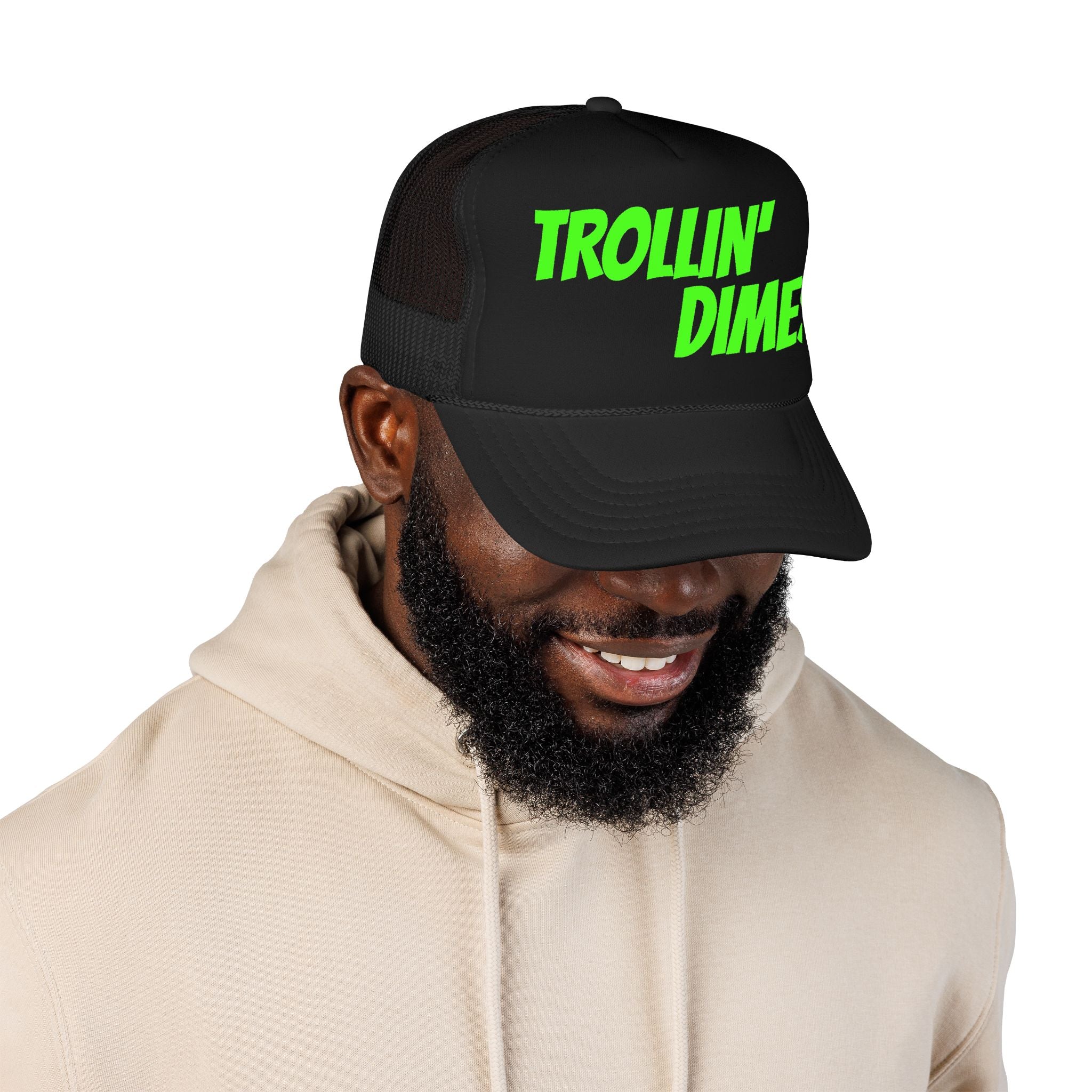 THE LID "Trollin' Dimes" Black Foam Mesh Cap