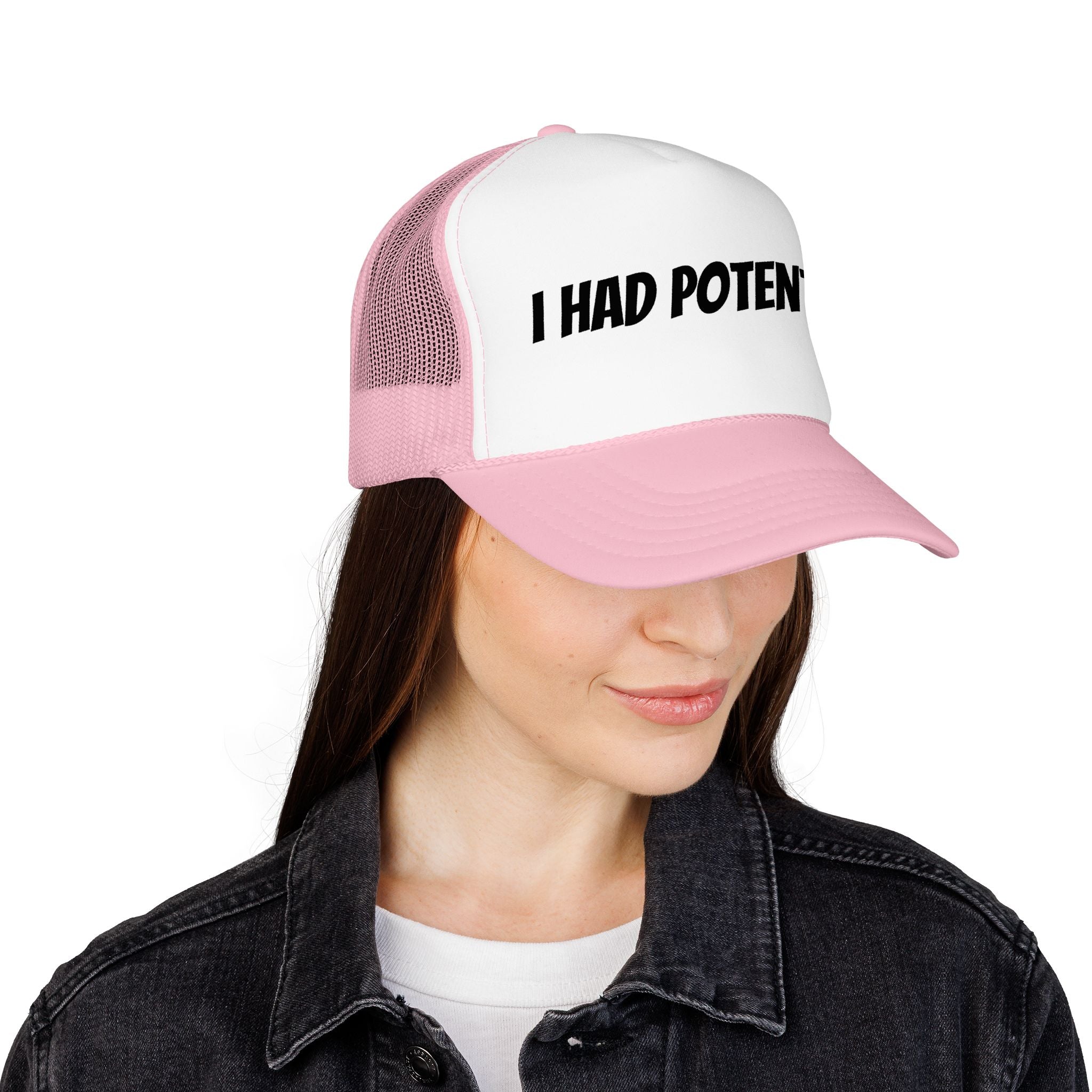 Trucker Hat — 'I Had Potential' Vintage Humorous Foam Cap
