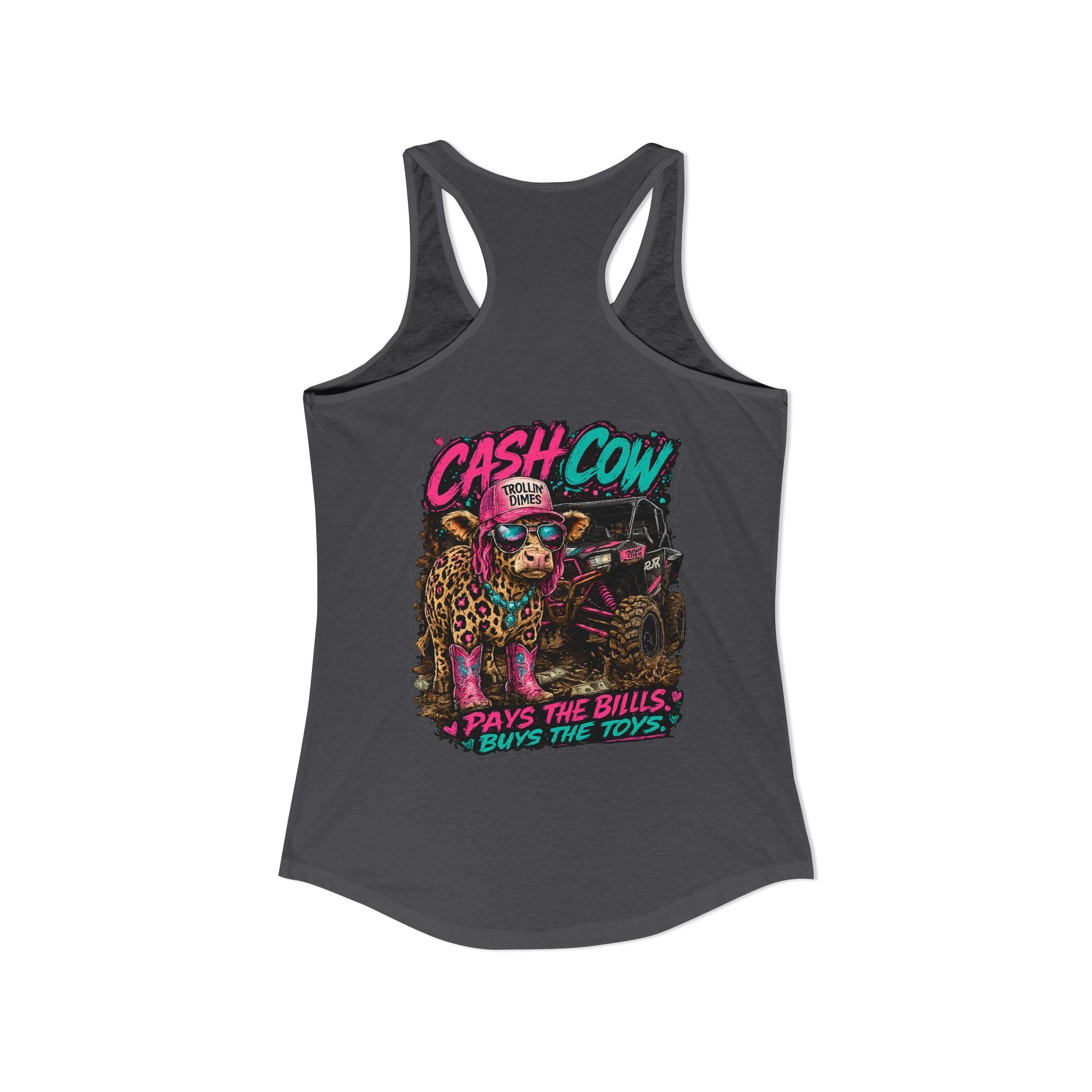 Neon Nights Cash Cow Racerback