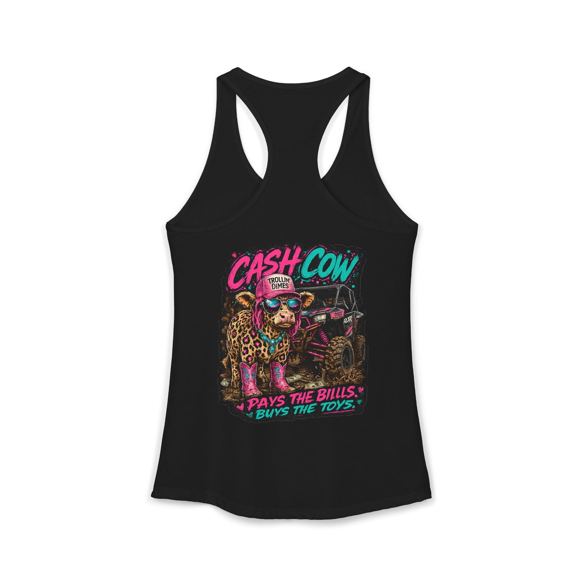 Neon Nights Cash Cow Racerback