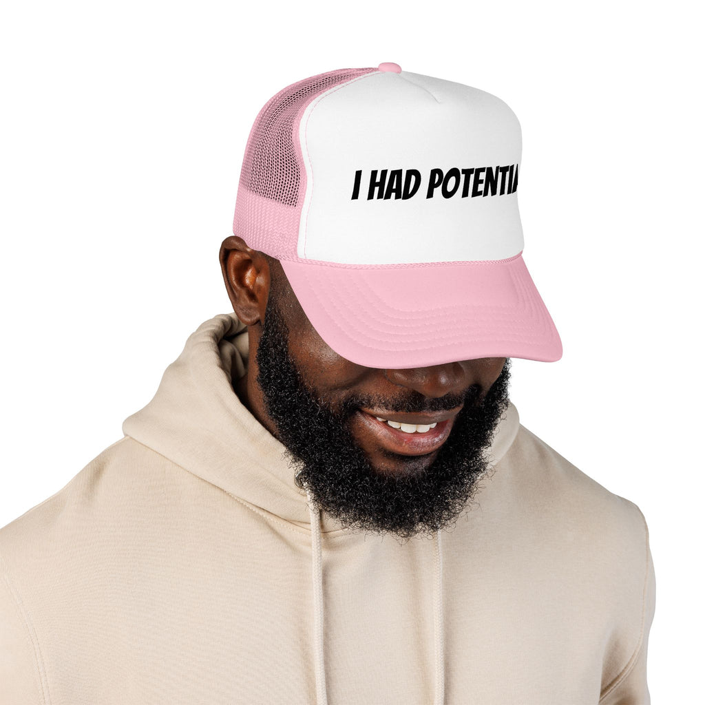 Trucker Hat — 'I Had Potential' Vintage Humorous Foam Cap