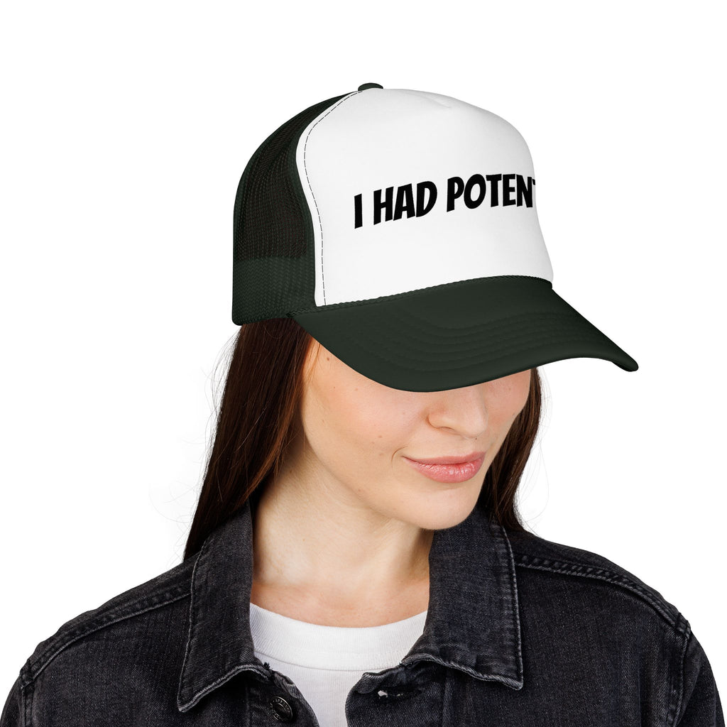 Trucker Hat — 'I Had Potential' Vintage Humorous Foam Cap