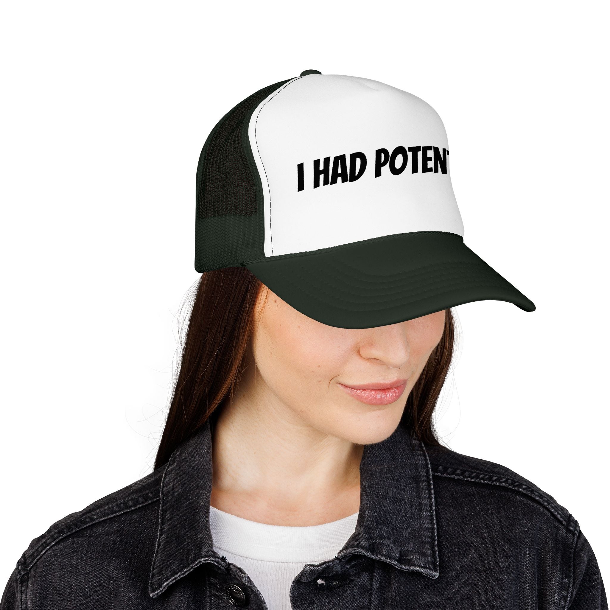 Trucker Hat — 'I Had Potential' Vintage Humorous Foam Cap