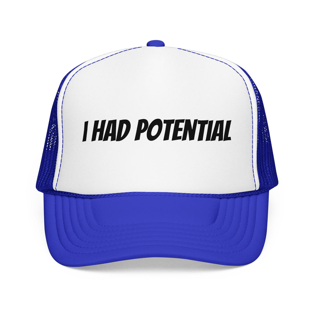 Trucker Hat — 'I Had Potential' Vintage Humorous Foam Cap