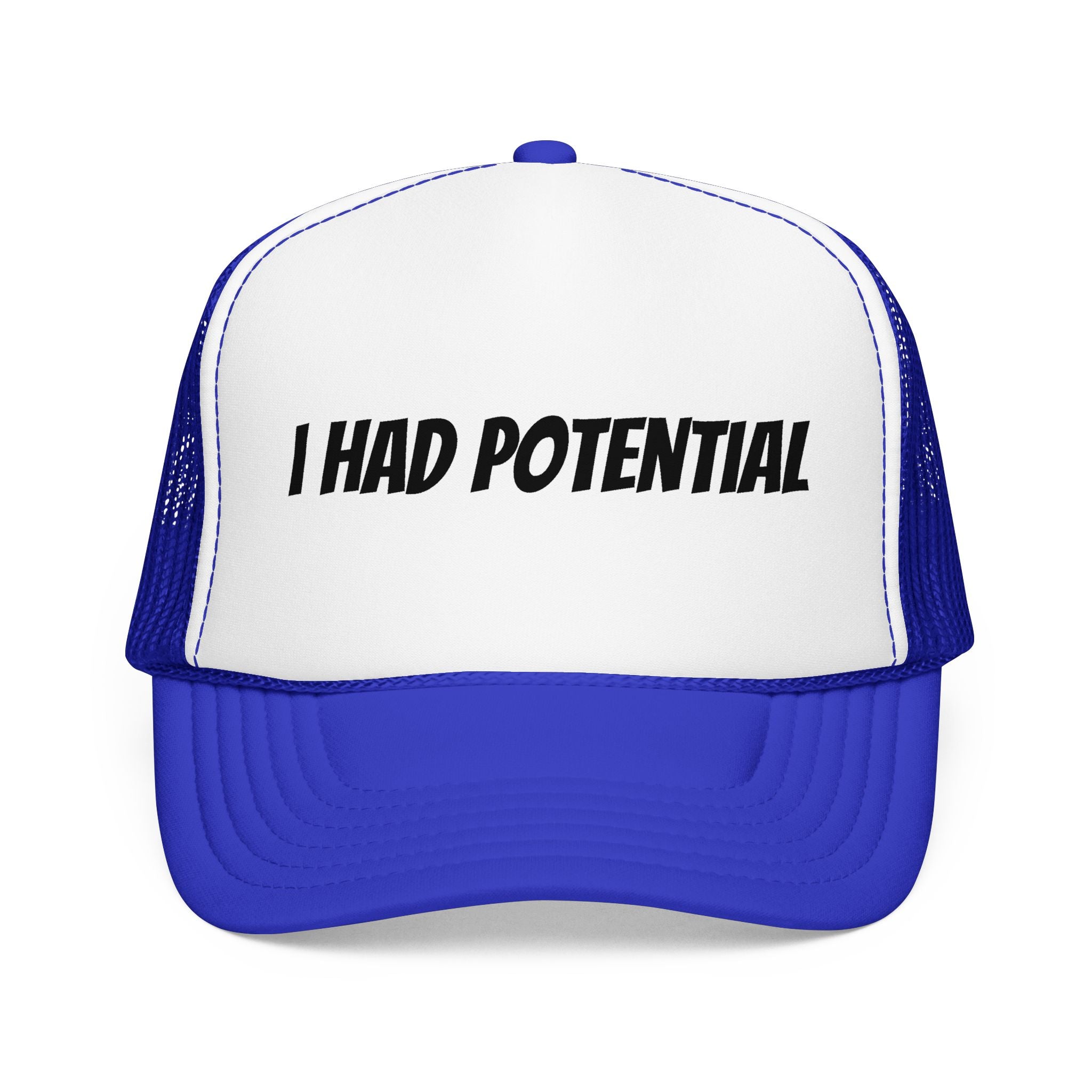 Trucker Hat — 'I Had Potential' Vintage Humorous Foam Cap