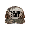 Trollin' Dimes Camo Hat Sticker — Kiss-Cut Vinyl Decal