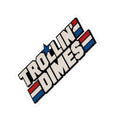 Trollin' Dimes Sticker — Retro Patriotic Laptop Decal